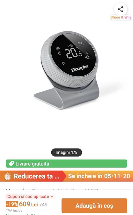 Termostat centrala Homplex