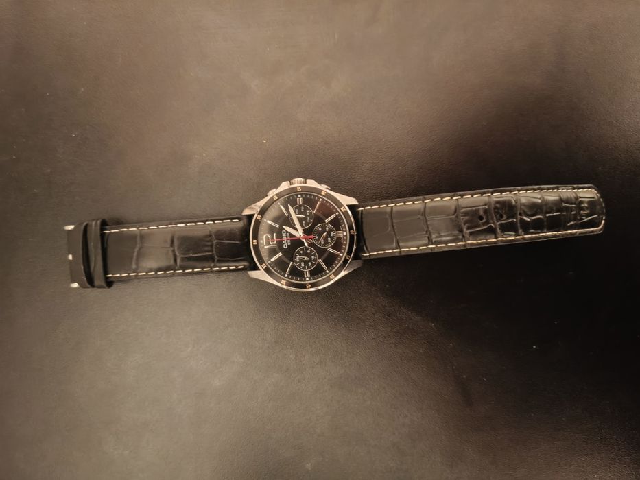 Часы Casio кож. ремень