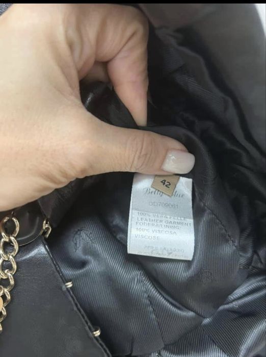 Betty Blue ELISABETTA FRANCHI кожено сако естествена кожа