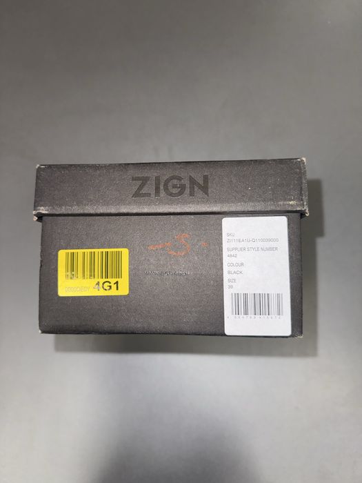 ZIGN Кожени Slip-on обувки EU 39 Нови с кутия