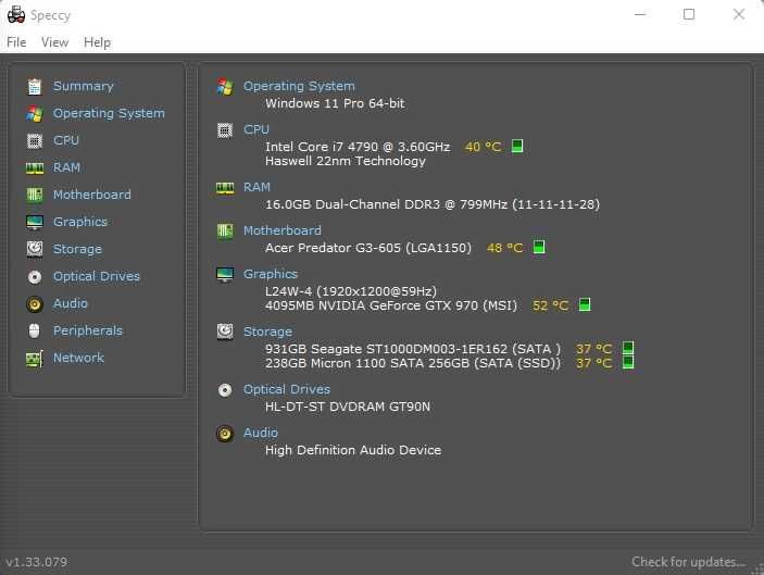Calculator Unitate Pc Gaming Acer Predator I7 4790 Ram 16 SSD Video 4G