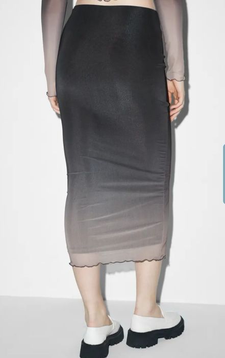 Fusta maxi dreapta plasa gradient C&A