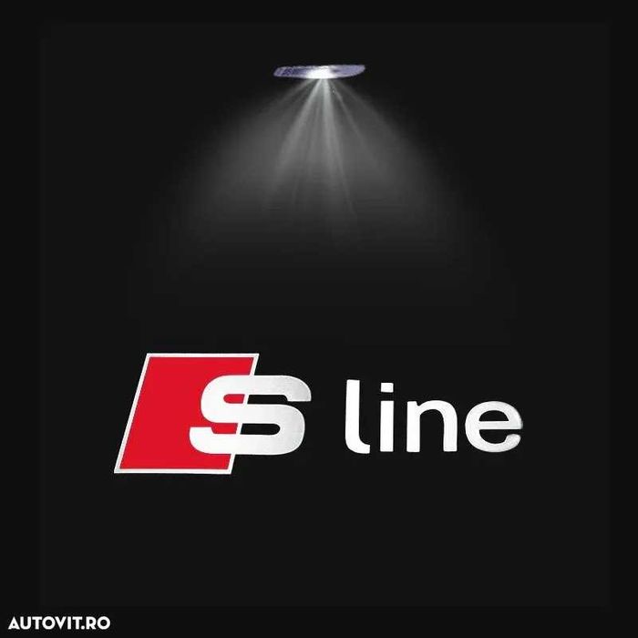 Set Logo Proiectoare Lampi 3D LED Lumini Usi Portiere S-Line Audi A Q