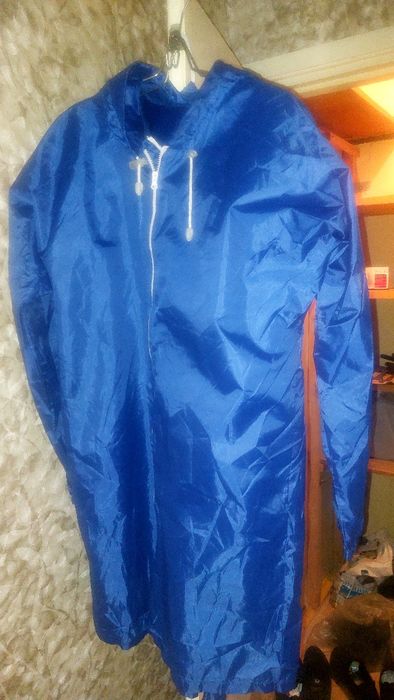 Плащь дождевик синий
