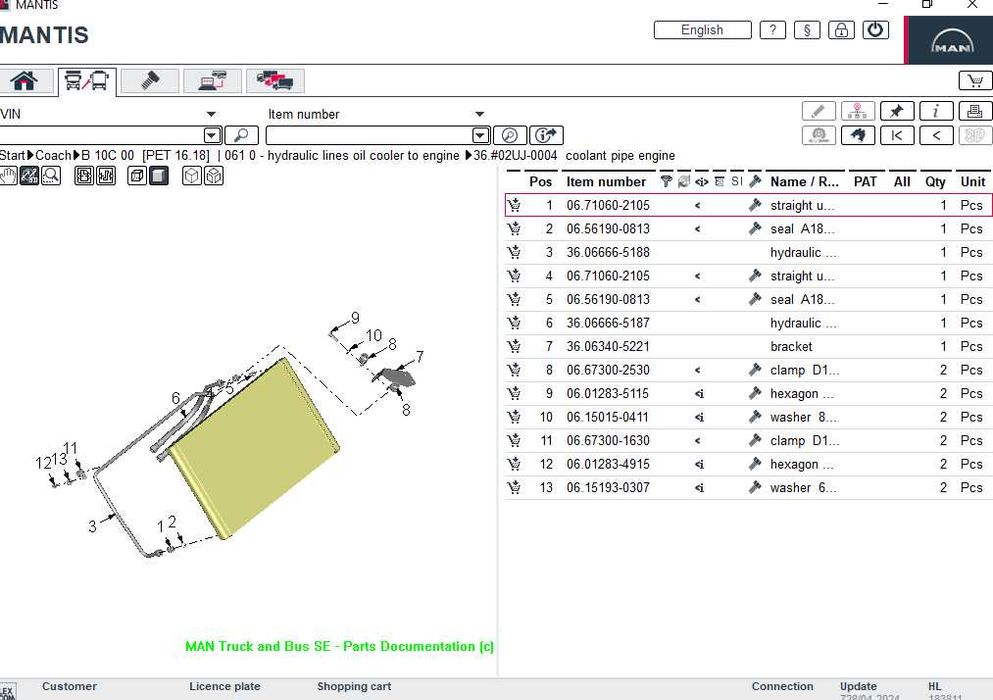 MAN Mantis EPC v728 - Catalog de piese 2024