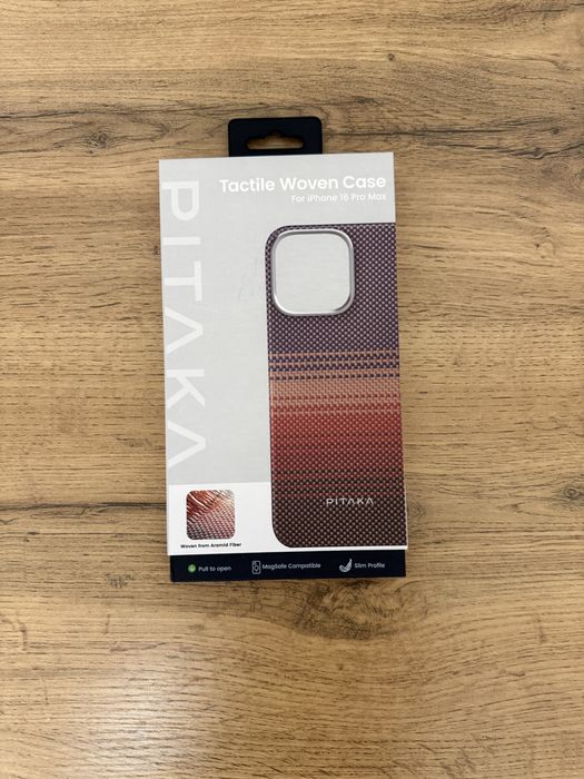 Новый оригинальный чехол Pitaka iPhone 16 Pro Max | MagSafe | Sunset