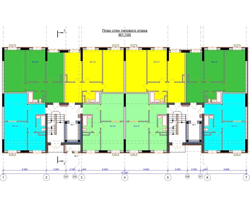 Квартира 65 м² в ЖК Uchtepa Avenue. Макаронная фабрика. Коробка