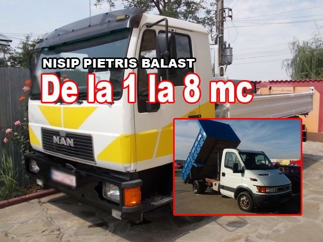 Nisip,balast,pietris,pamant vegetal(Ciorogarla,domnesti,darvari,teghes