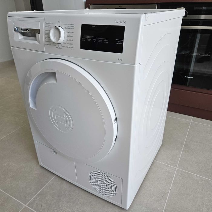 Немска инверторна сушилня с термопомпа Bosch 8кг - 2 ГОДИНИ ГАРАНЦИЯ