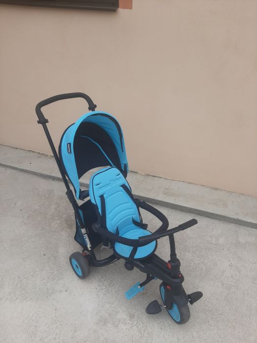 Tricicletă Smart Trike pliabilă - Albastru