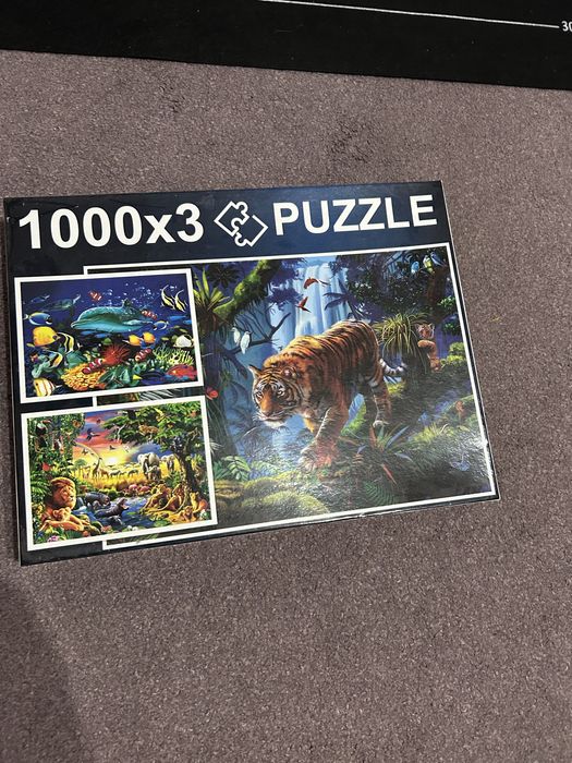 Puzzel 1000, 1500, 2000, 3000 piese nou folosit odata