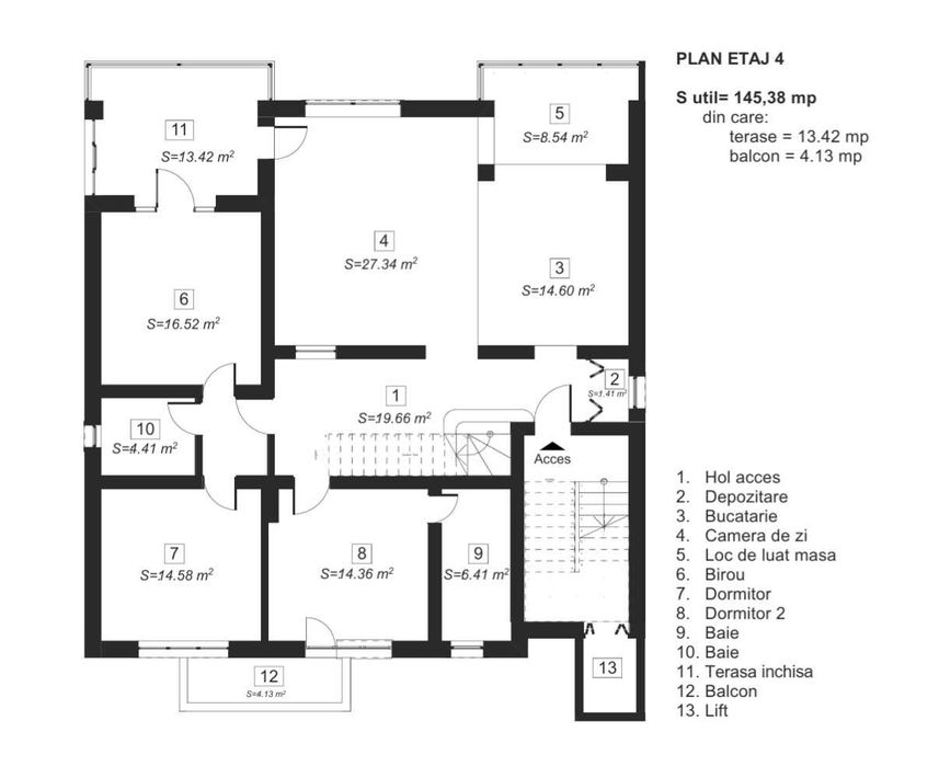 Vand apartament pe 2 nivele Complex Studentesc/str Cluj