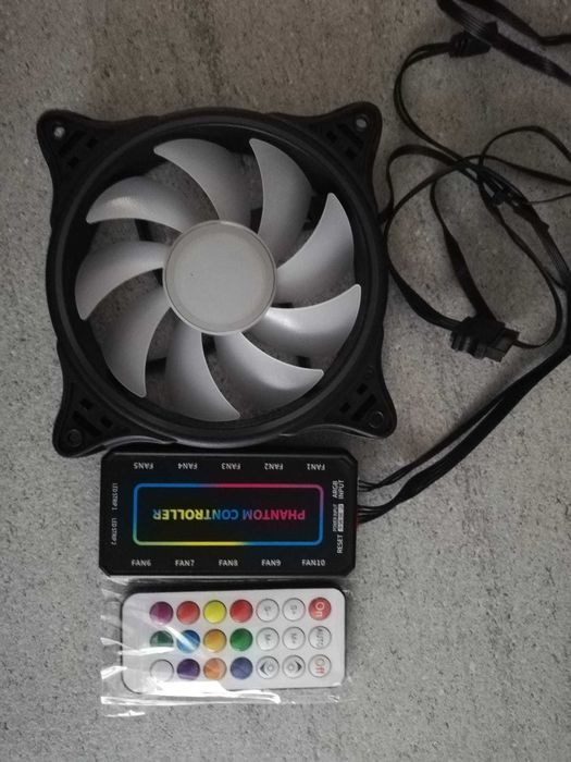 Kit ventilatoare aRGB x7 120mm+controller+remote