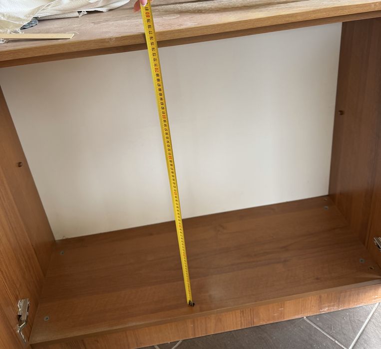 Шкаф за кухня горен 100/80/30 и бюфет 200/35/205