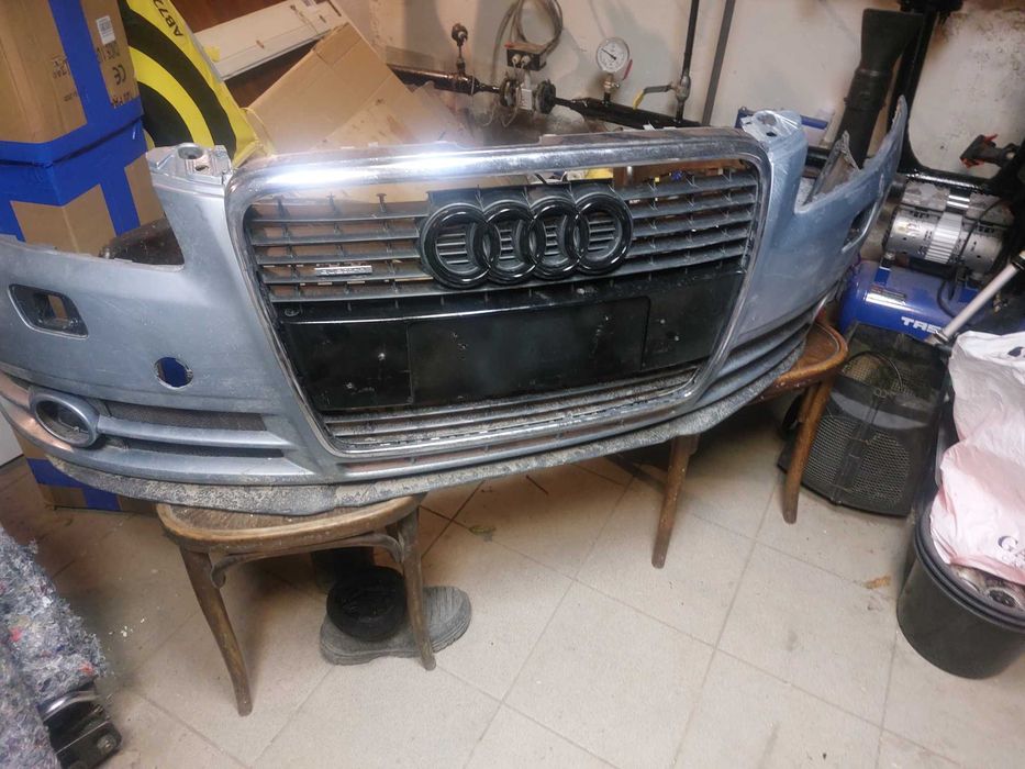 Audi a4 b7 бампер, туманки, решётка Ауди а4 б7