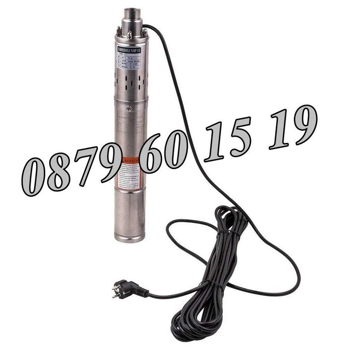 Потопяема винтова водна помпа 1", Сондажна помпа ф 86 или ф 100 гр ...