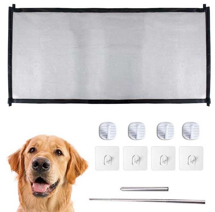 Преграда мрежа за врата за куче, котка и дете - ограничител