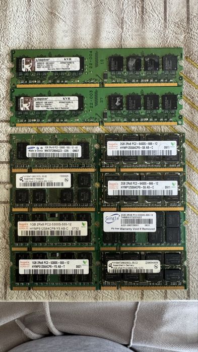 Рам памети DDR2 различни видове