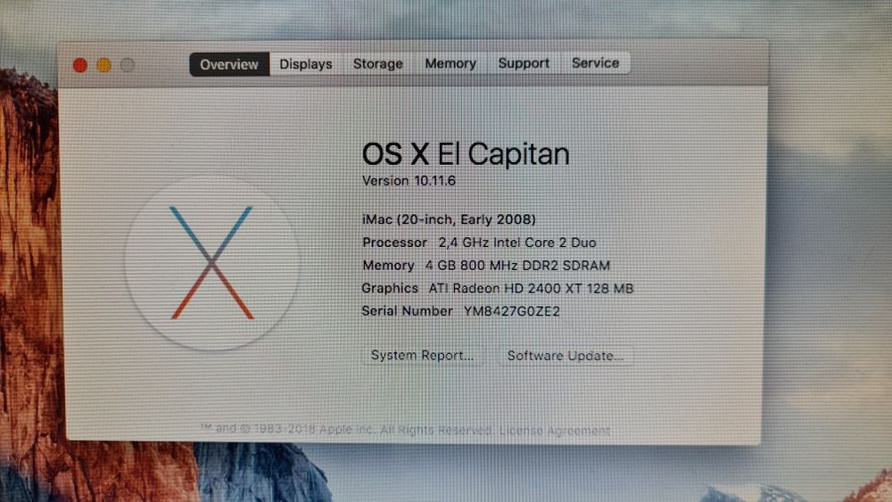 Продавам iMac 20 инча