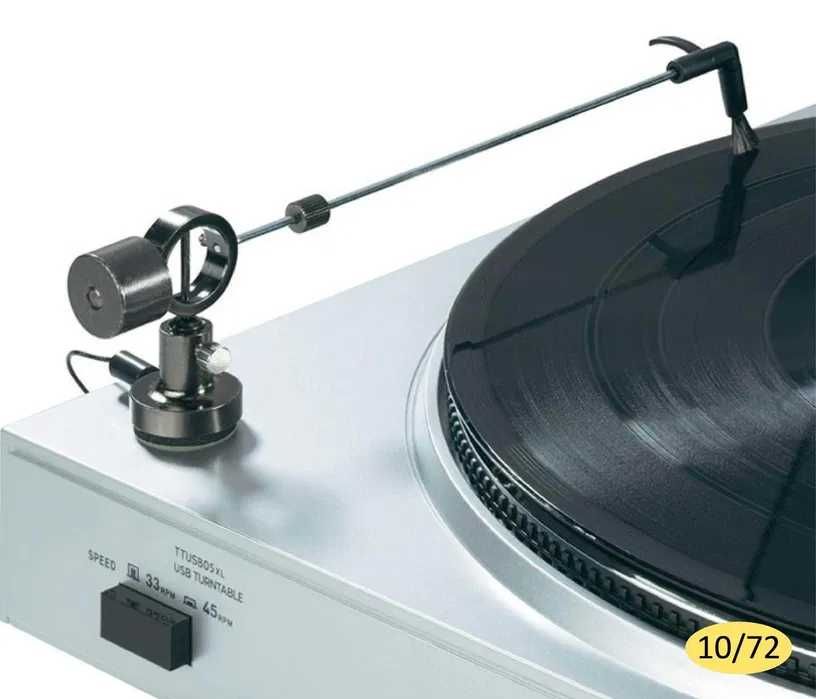 Грамофонно Почистващо Рамо с Карбонова Четка и заземителен кабел