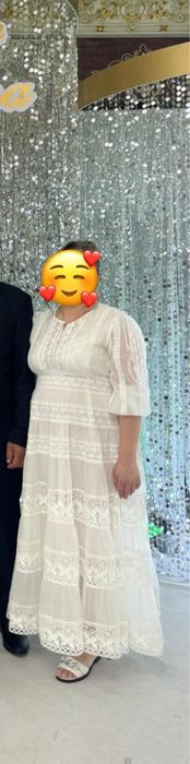 Продам красивое белое платье