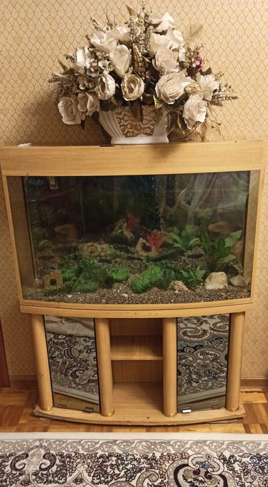 Аквариум, 150л, с принадлежностями.