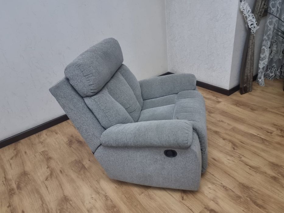 Кресло качалка серая