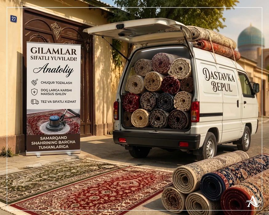 Aksiya! Gilam yuvish, mebel adyol yuvish 10ming so'm