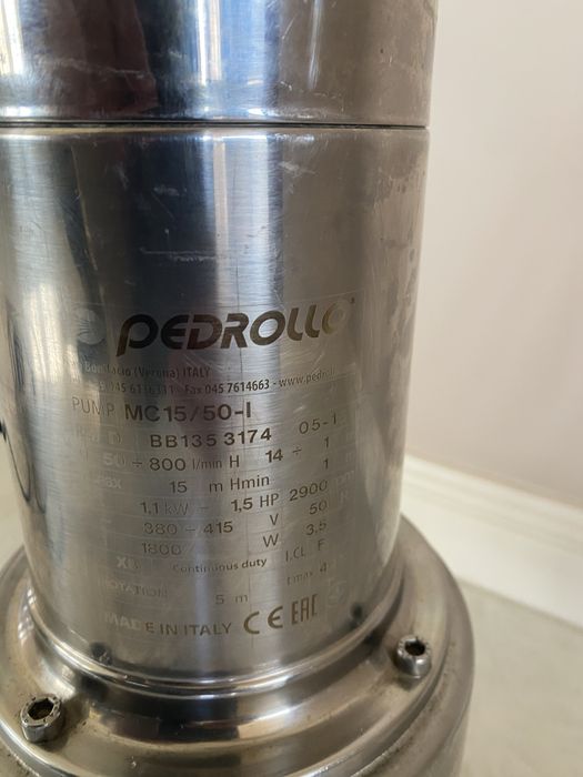 Pompa submersibila apa menajera PEDROLLO 380 V 1,1 Kw putere