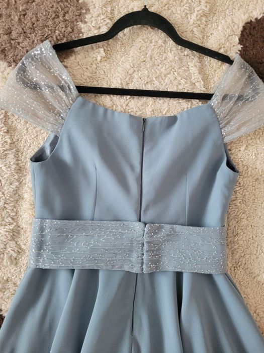 Rochie eleganta PRETTY GIRL de culoare vernil