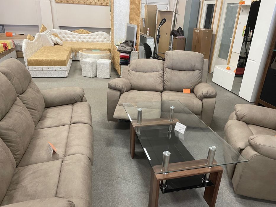 Мека мебел фотьойл 3-ка с тв функция