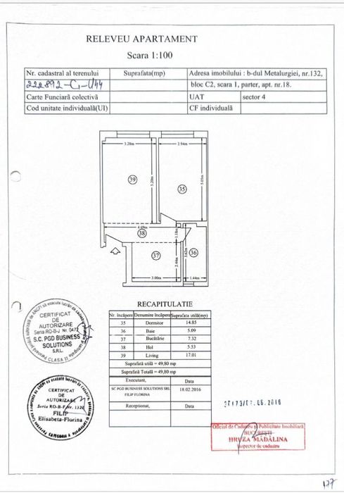 2 camere + parcare + boxa, acces piscina, Cartierul Solar