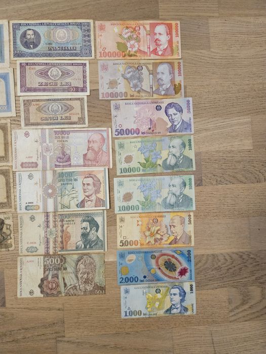 Bancnote,bani vechi ,26 piese