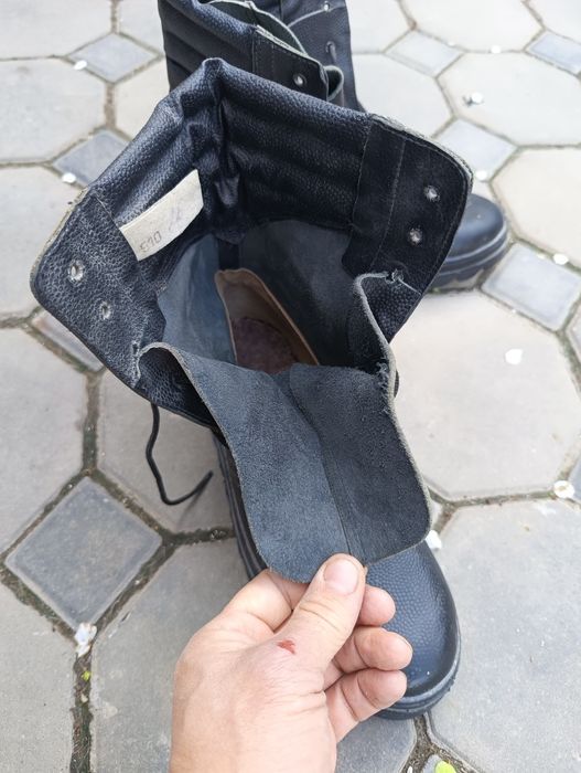 Новые кожаные берцы