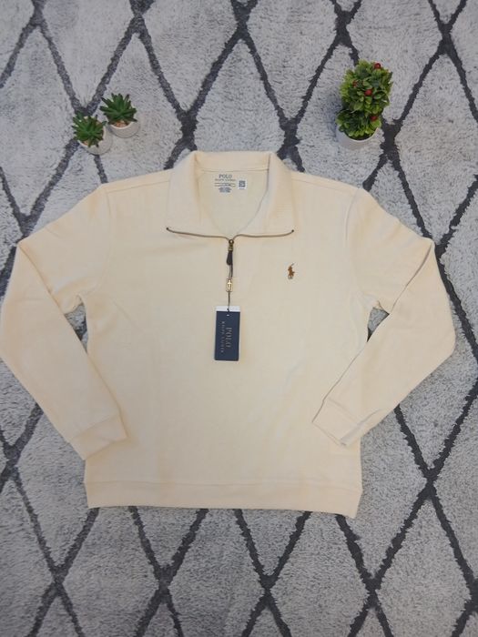 Quarter-Zip Polo Ralph Lauren Cream
