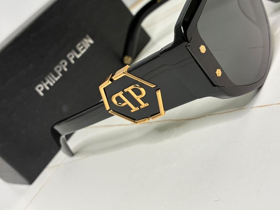 Ochelari de Soare Philipp Plein EGO SPP093M – Black & Gold Luxury, Noi