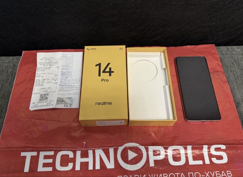 КАТО НОВ 256GB Realme 14 Pro Technopolis Гаранция 2027г. White