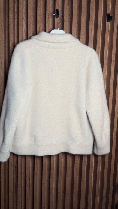 Jachetă crem din alpaca