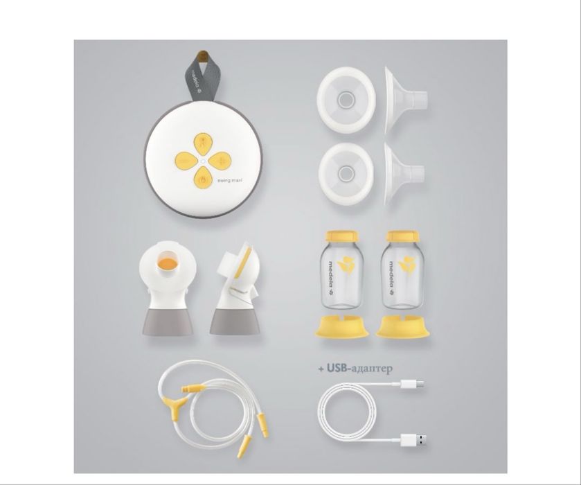 Двойна електрическа двуфазна помпа за кърма Medela - Swing Maxi