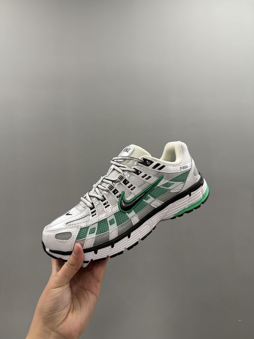 Кроссовки Nike p-6000  white/green