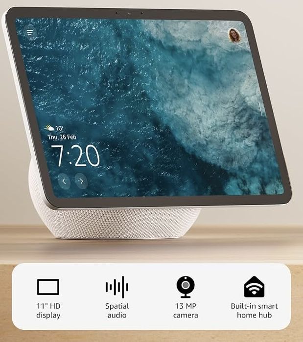 Amazon Echo Show 11 – Alexa+, Full HD, Glacier White – Nou, Sigilat