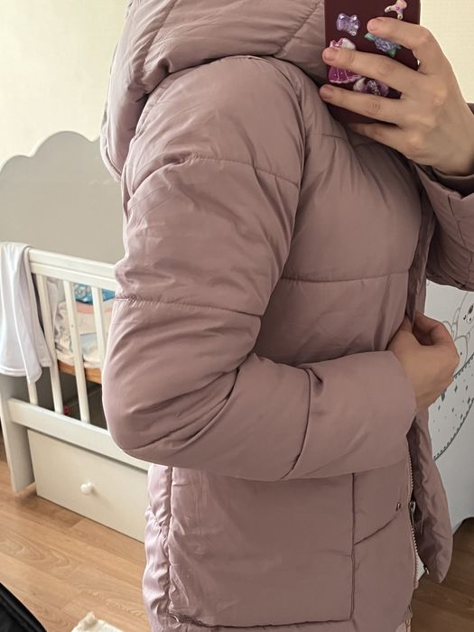 Осенняя куртка розовая