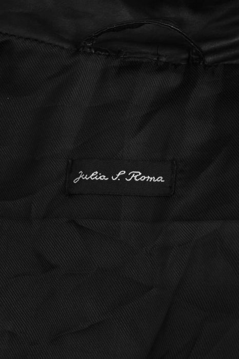 Дамско кожено манто Julia S Roma - черно, естествена кожа