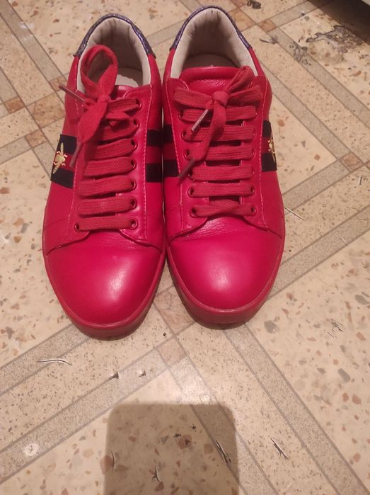 Кеды Gucci Ace original (красные)