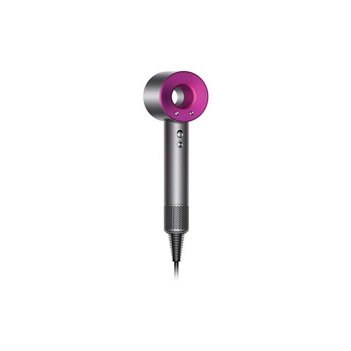 Uscător de păr Dyson Supersonic HD07, 1600 W, 3 viteze, 4 temperaturi, 5 accesorii magnetice, Iron/Fuchsia