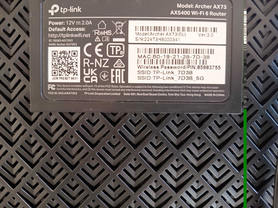 Routere TP-Link: 2x ER605 v2 (Omada VPN) + Archer AX73 (Wi-Fi 6 AX5400)