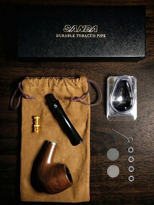 Трубка Табачная «SANDA». Подарочный Комплект.
