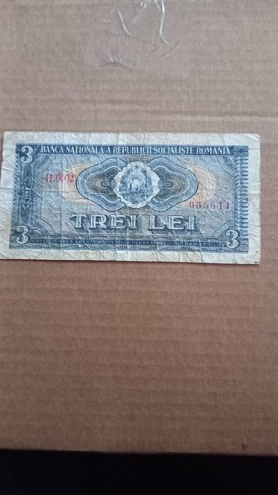 Vand bancnota rara 3 lei 1966