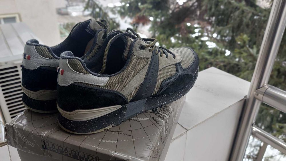 Маратонки Napapijri Rabari, Спортни обувки с велур и кожа