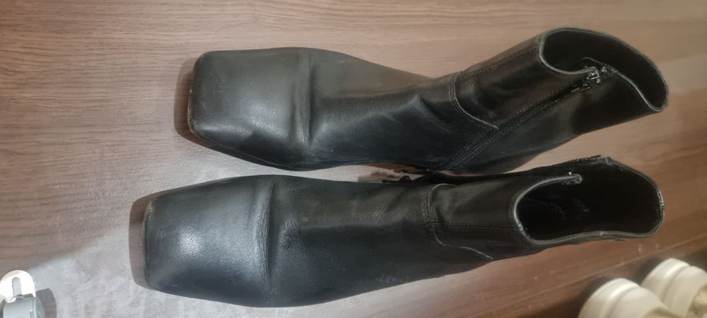 Черни Vagabond.Зимни ботуши естествен велур